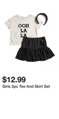 TJ Maxx Girls 2pc Tee And Skirt Set offer