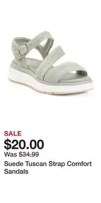 TJ Maxx Suede Tuscan Strap Comfort Sandals offer