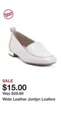 TJ Maxx Wide Leather Jordyn Loafers offer