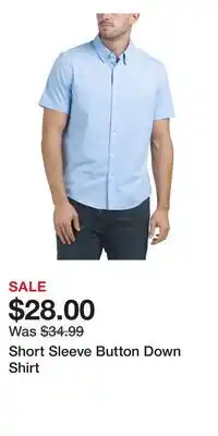 TJ Maxx Short Sleeve Button Down Shirt offer