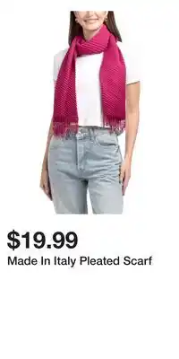 TJ Maxx Made In Italy Pleated Scarf offer