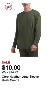TJ Maxx Core Heather Long Sleeve Rash Guard offer