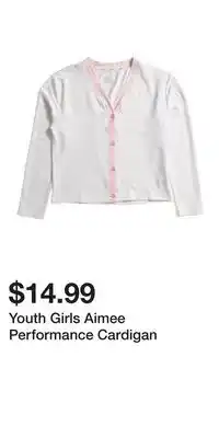 TJ Maxx Youth Girls Aimee Performance Cardigan offer