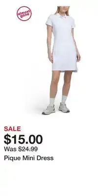 TJ Maxx Pique Mini Dress offer