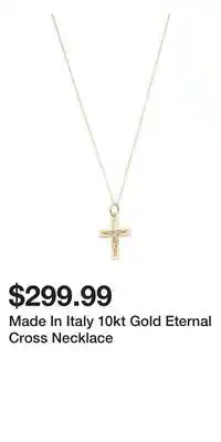 TJ Maxx Made In Italy 10kt Gold Eternal Cross Necklace offer