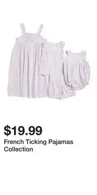 TJ Maxx French Ticking Pajamas Collection offer