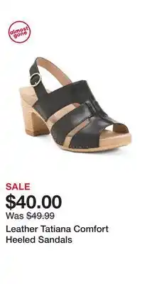 TJ Maxx Leather Tatiana Comfort Heeled Sandals offer