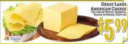 Trade Fair Supermarket GREAT LAKES AMERICAN CHEESE offer