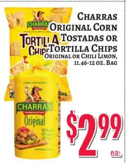 Trade Fair Supermarket CHARRAS ORIGINAL CORN TOSTADAS OR TORTILLA CHIPS offer