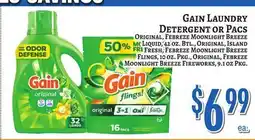 Trade Fair Supermarket GAIN LAUNDRY DETERGENT OR PACS offer