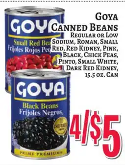 Trade Fair Supermarket GOYA CANNED BEANS offer