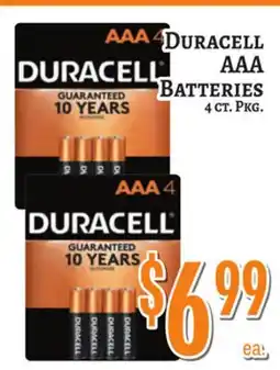 Trade Fair Supermarket DURACELL AAA BATTERIES offer