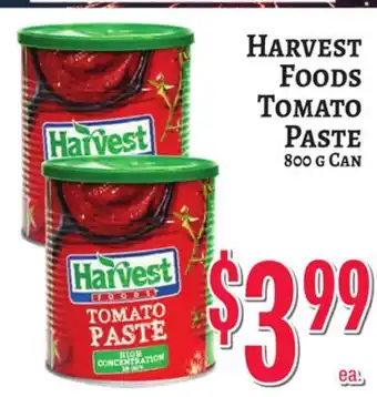 Trade Fair Supermarket Harvest Foods Tomato Paste offer