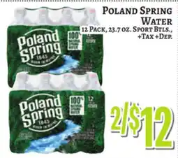 Trade Fair Supermarket POLAND SPRING WATER offer