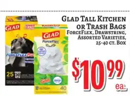 Trade Fair Supermarket GLAD TALL KITCHEN OR TRASH BAGS offer