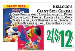 Trade Fair Supermarket Kellogg's GIANT SIZE CEREAL offer