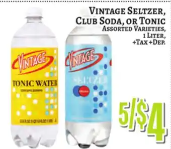 Trade Fair Supermarket VINTAGE SELTZER, CLUB SODA, OR TONIC offer