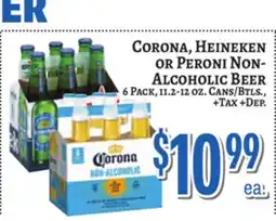 Trade Fair Supermarket CORONA, HEINEKEN OR PERONI NON-ALCOHOLIC BEER offer