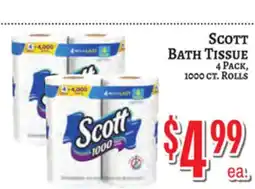 Trade Fair Supermarket SCOTT BATH TISSUE offer
