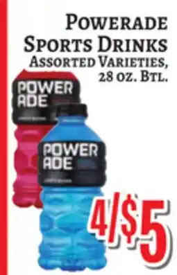 Trade Fair Supermarket POWERADE SPORTS DRINKS offer