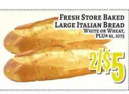 Trade Fair Supermarket FRESH STORE BAKED LARGE ITALIAN BREAD offer