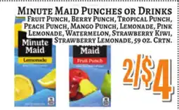 Trade Fair Supermarket MINUTE MAID PUNCHES OR DRINKS offer