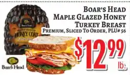 Trade Fair Supermarket Boar's Head Maple Glazed Honey Turkey Breast offer