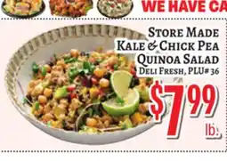 Trade Fair Supermarket STORE MADE KALE & CHICK PEA QUINOA SALAD offer