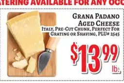 Trade Fair Supermarket GRANA PADANO AGED CHEESE offer