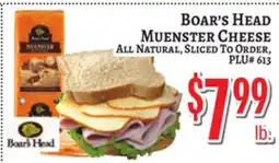 Trade Fair Supermarket Boar's Head Muenster Cheese offer