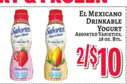 Trade Fair Supermarket EL MEXICANO DRINKABLE YOGURT offer