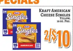 Trade Fair Supermarket KRAFT AMERICAN CHEESE SINGLES offer