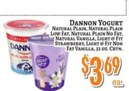 Trade Fair Supermarket Dannon Yogurt offer