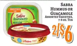 Trade Fair Supermarket SABRA HUMMUS OR GUACAMOLE offer