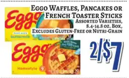 Trade Fair Supermarket Eggo Waffles, Pancakes OR French Toaster Sticks offer