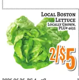 Trade Fair Supermarket LOCAL BOSTON LETTUCE offer