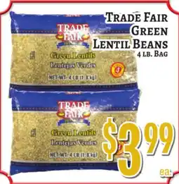Trade Fair Supermarket TRADE FAIR GREEN LENTIL BEANS offer