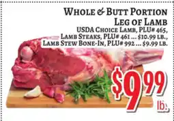 Trade Fair Supermarket WHOLE & BUTT PORTION LEG OF LAMB offer