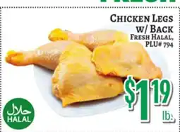 Trade Fair Supermarket CHICKEN LEGS w/ BACK offer