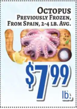 Trade Fair Supermarket Octopus offer