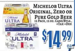 Trade Fair Supermarket Michelob Ultra Original, Zero Or Pure Gold Beer offer
