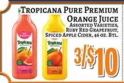 Trade Fair Supermarket TROPICANA PURE PREMIUM Orange Juice offer