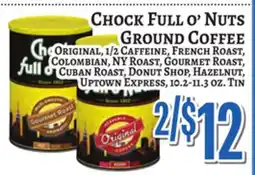 Trade Fair Supermarket CHOCK FULL O' NUTS GROUND COFFEE offer