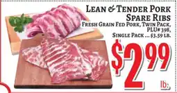 Trade Fair Supermarket LEAN & TENDER PORK SPARE RIBS offer
