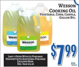 Trade Fair Supermarket Wesson Cooking Oil offer