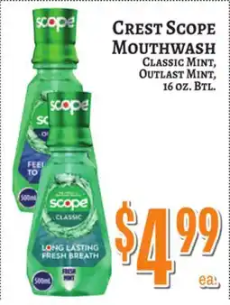 Trade Fair Supermarket CREST SCOPE MOUTHWASH offer
