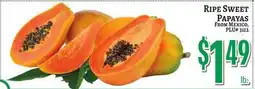 Trade Fair Supermarket RIPE SWEET PAPAYAS FROM MEXICO offer