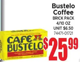 Jetro Bustelo Coffee offer