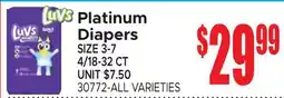 Jetro Luvs Platinum Diapers offer