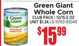 Jetro Green Giant Whole Corn offer